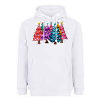 White christmas trees and lights Heavyweight Hoodie - MaliasSmallBusiness