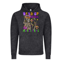 Vintage Black bead up bitches it's mardi gras skeleton Vintage Hoodie - FaDigitalArtStudio
