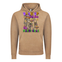 Vintage Coffee bead up bitches it's mardi gras skeleton Vintage Hoodie - FaDigitalArtStudio