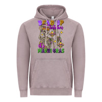 Vintage Zinc bead up bitches it's mardi gras skeleton Vintage Hoodie - FaDigitalArtStudio