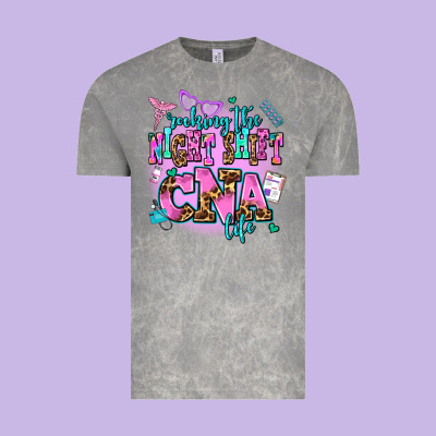 Rocking The Night Shift Cna Life Vintage Tee Designed By Adodesignshop