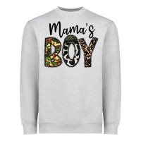 Heather Grey mama's boy Heavyweight Sweatshirt - CowhideDigitalArt