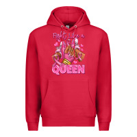 Cardinal Survivor queen Breast Cancer afro girl sneakers Premium Hoodie - RanaPortraitStore