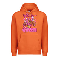 Carrot Survivor queen Breast Cancer afro girl sneakers Premium Hoodie - RanaPortraitStore