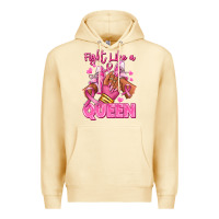 Pina Colada Survivor queen Breast Cancer afro girl sneakers Premium Hoodie - RanaPortraitStore