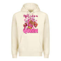 Sandshell Survivor queen Breast Cancer afro girl sneakers Premium Hoodie - RanaPortraitStore