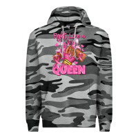 Slate Camo Survivor queen Breast Cancer afro girl sneakers Premium Hoodie - RanaPortraitStore