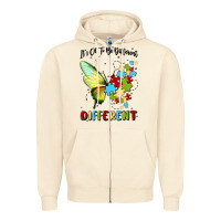 Sandshell it's ok to be different Zipper Hoodie - MaliasSmallBusiness