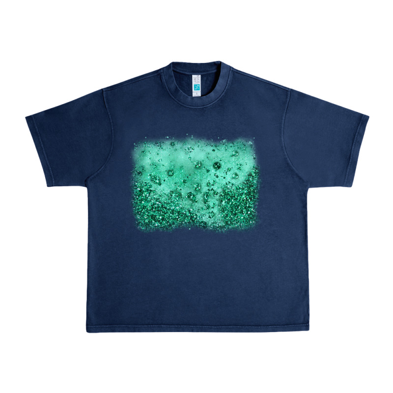 Green Glitter Background Urban Heavy Tee by JahusDesignShop | Teevron