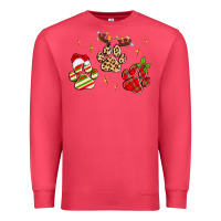 Cardinal christmas paws Premium Sweatshirt - MaliasSmallBusiness