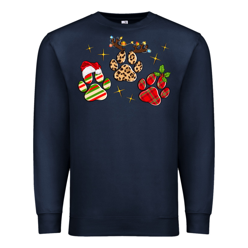 Christmas Paws Premium Sweatshirt by MaliasSmallBusiness | Teevron