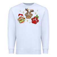 White christmas paws Premium Sweatshirt - MaliasSmallBusiness