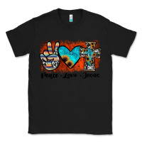 Black peace love jesus Classic Tee - JahusDesignShop