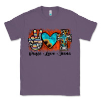 Lavender peace love jesus Classic Tee - JahusDesignShop