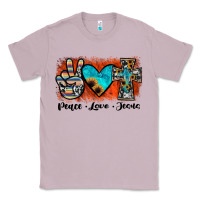 Lilac peace love jesus Classic Tee - JahusDesignShop