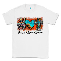 White peace love jesus Classic Tee - JahusDesignShop