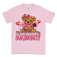 Bubblegum Pink my valentine is my mummy Classic Tee - LillyAllenDesigns