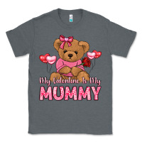 Charcoal Heather my valentine is my mummy Classic Tee - LillyAllenDesigns