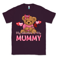 Plum my valentine is my mummy Classic Tee - LillyAllenDesigns