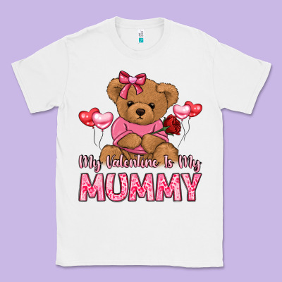 My Valentine Is My Mummy Classic Tee Designed By Lillyallendesigns