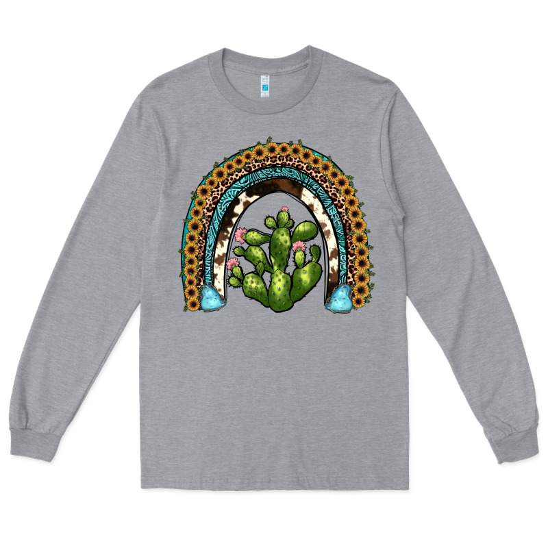 Cactus Rainbow Long Sleeve Tee by JahusDesignShop | Teevron