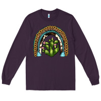 Plum cactus rainbow Long Sleeve Tee - JahusDesignShop