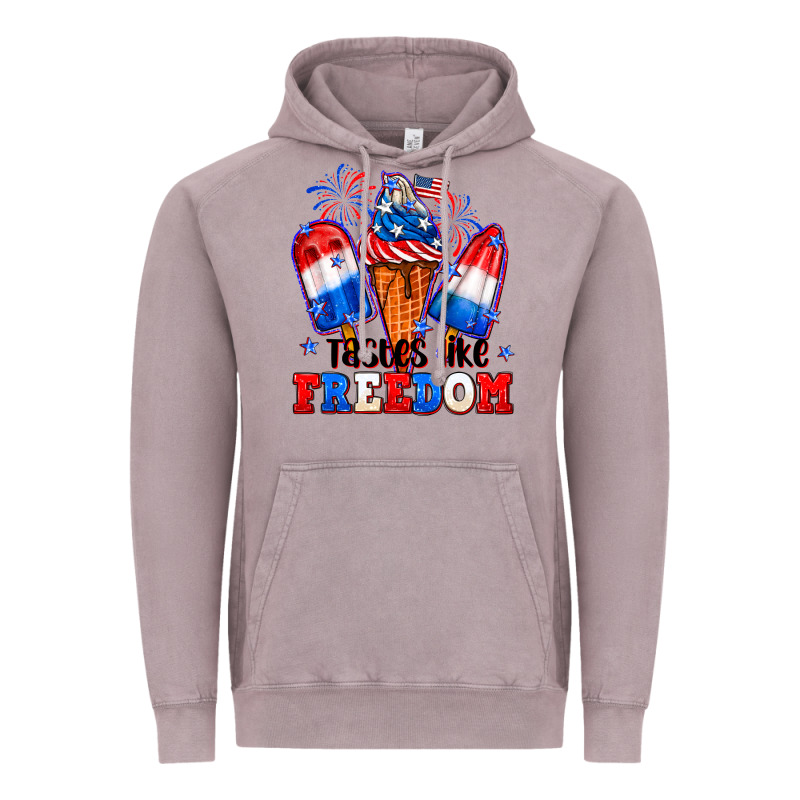4th Of July Ice Creams Tastes Like Freedom Vintage Hoodie by Neo Western | Teevron