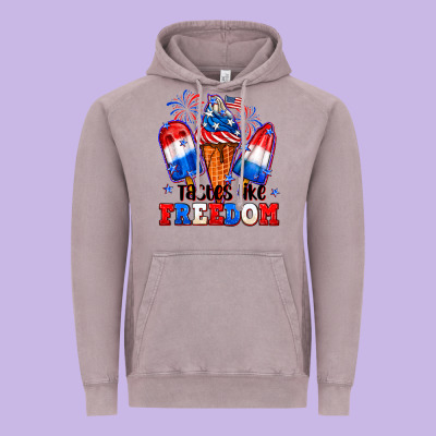 4th Of July Ice Creams Tastes Like Freedom Vintage Hoodie Designed By Neo Western