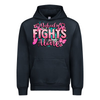 Navy Nobody fights alone Cancer Awareness Urban Hoodie - HowdyJamesFarm
