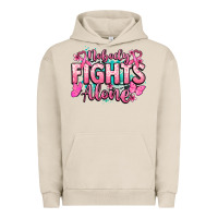 Pigment French Oak Nobody fights alone Cancer Awareness Urban Hoodie - HowdyJamesFarm