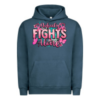 Pigment Midnight Navy Nobody fights alone Cancer Awareness Urban Hoodie - HowdyJamesFarm