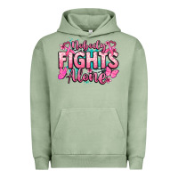 Pigment Oil Green Nobody fights alone Cancer Awareness Urban Hoodie - HowdyJamesFarm