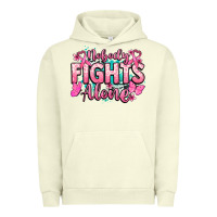 Pigment Pistachio Nobody fights alone Cancer Awareness Urban Hoodie - HowdyJamesFarm
