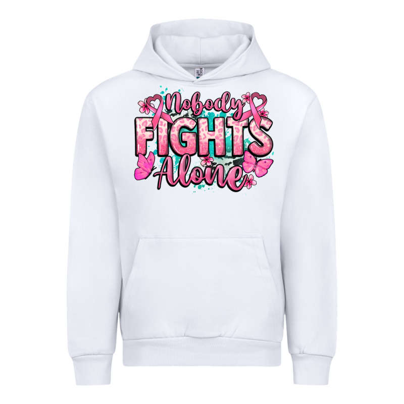 Nobody Fights Alone Cancer Awareness Urban Hoodie by HowdyJamesFarm | Teevron