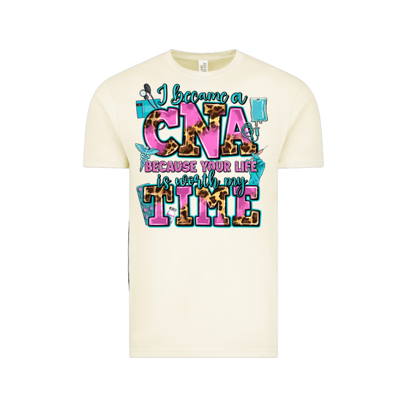 I Became A Cna Because Your Life Is Worth My Time Vintage Tee by AdoDesignShop | Teevron
