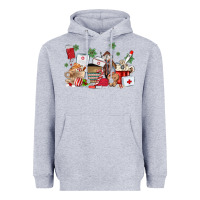 Heather Grey nurse coffee cups Heavyweight Hoodie - MaliasSmallBusiness