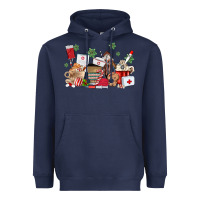 Navy nurse coffee cups Heavyweight Hoodie - MaliasSmallBusiness