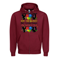 Burgundy ı would not change you autism Zipper Hoodie - MaliasSmallBusiness