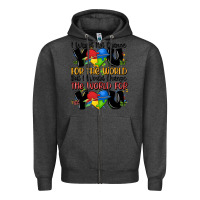 Charcoal Heather ı would not change you autism Zipper Hoodie - MaliasSmallBusiness