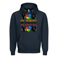 Navy ı would not change you autism Zipper Hoodie - MaliasSmallBusiness