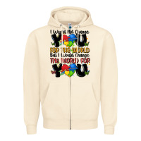 Sandshell ı would not change you autism Zipper Hoodie - MaliasSmallBusiness