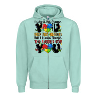 Seafoam ı would not change you autism Zipper Hoodie - MaliasSmallBusiness