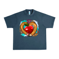 Midnight Navy teacher heart pen Urban Heavy Tee - AdoDesignShop