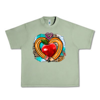 Oil Green teacher heart pen Urban Heavy Tee - AdoDesignShop