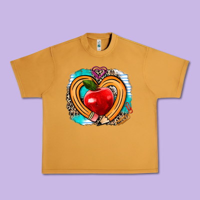 Teacher Heart Pen Urban Heavy Tee Designed By Adodesignshop