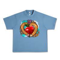 Pebble Blue teacher heart pen Urban Heavy Tee - AdoDesignShop