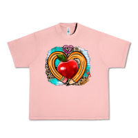 Salmon teacher heart pen Urban Heavy Tee - AdoDesignShop