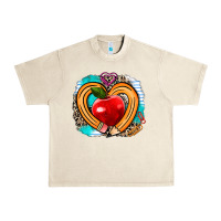 Sandshell teacher heart pen Urban Heavy Tee - AdoDesignShop