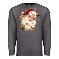Charcoal Heather Christmas santa claus Premium Sweatshirt - MaliasSmallBusiness
