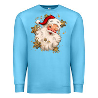 Ocean Blue Christmas santa claus Premium Sweatshirt - MaliasSmallBusiness